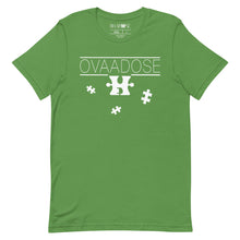 Load image into Gallery viewer, &quot;OVAADOSE LOGO&quot; TEE (WHITE ON LEAF GREEN)
