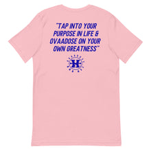 Load image into Gallery viewer, &quot;OVAADOSE LOGO&quot; TEE (ROYAL ON PINK)
