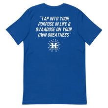 Load image into Gallery viewer, &quot;OVAADOSE LOGO&quot; TEE (WHITE ON ROYAL)
