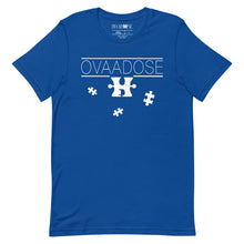 Load image into Gallery viewer, &quot;OVAADOSE LOGO&quot; TEE (WHITE ON ROYAL)
