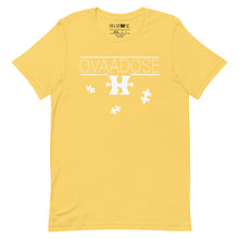 Load image into Gallery viewer, &quot;OVAADOSE LOGO&quot; TEE (WHITE ON YELLOW)
